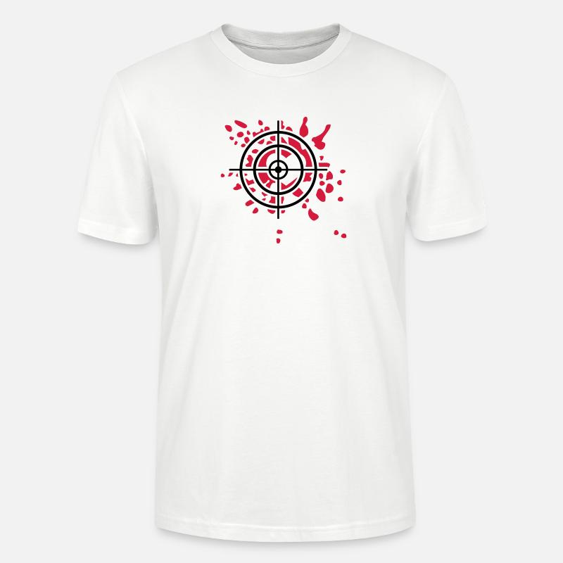 Fadenkreuz Treffer - Stanley/Stella Unisex Bio-T-Shirt CRAFTER - Weiß