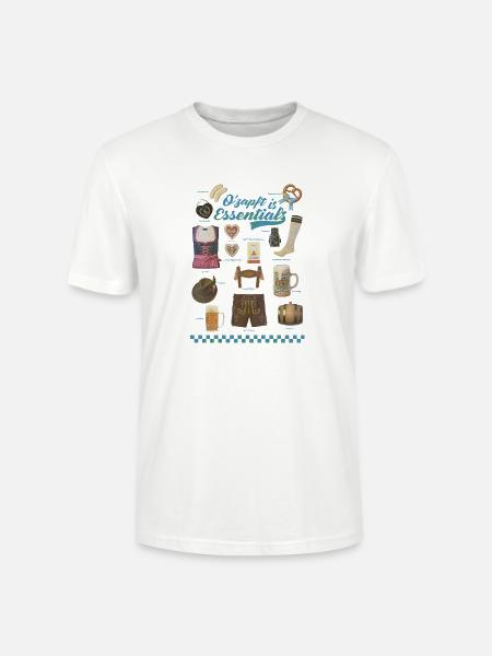 Traditionelle Bierfest-Motive auf Kleidung - Stanley/Stella Unisex Bio-T-Shirt CRAFTER - Weiß