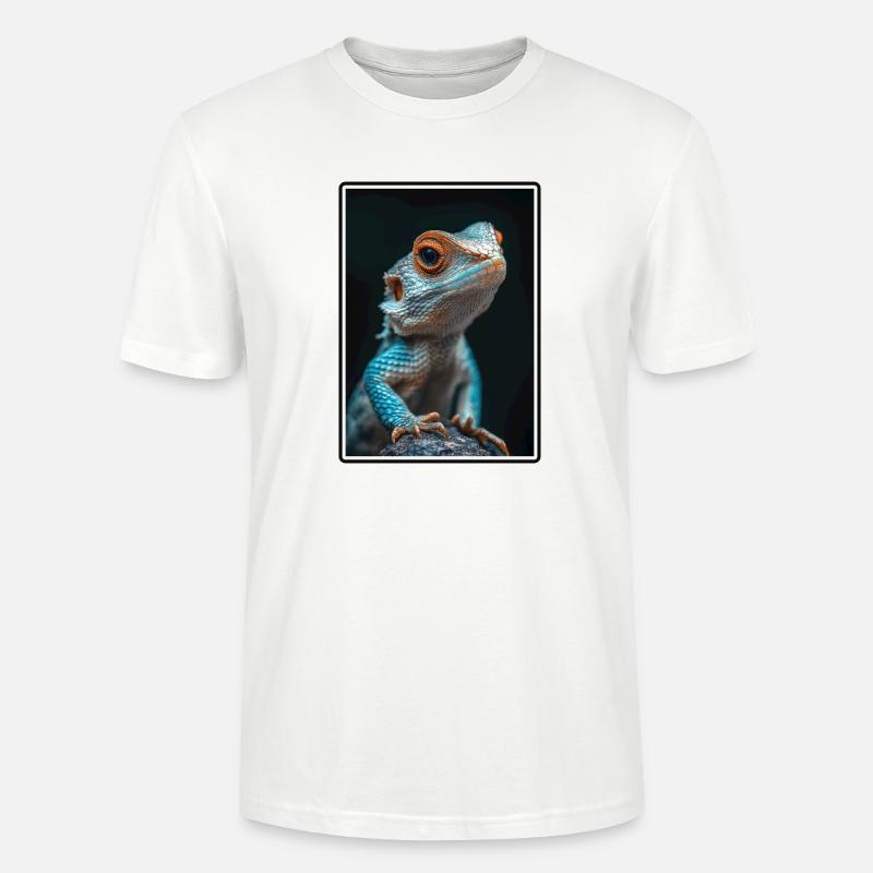 Eidechsen Eidechse - Stanley/Stella Unisex Bio-T-Shirt CRAFTER - Weiß
