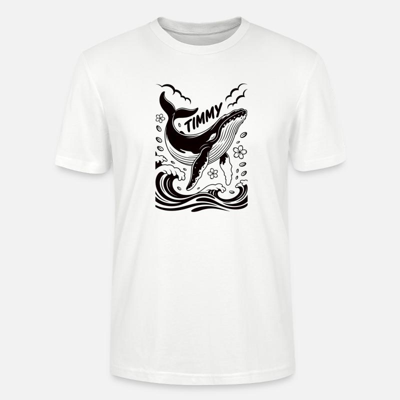 Timmy der Wal - Stanley/Stella Unisex Bio-T-Shirt CRAFTER - Weiß