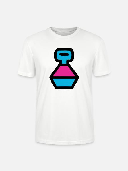 Retro Water Bottle 90s Pop Art - Stanley/Stella CRAFTER Unisex Organic T-Shirt - white