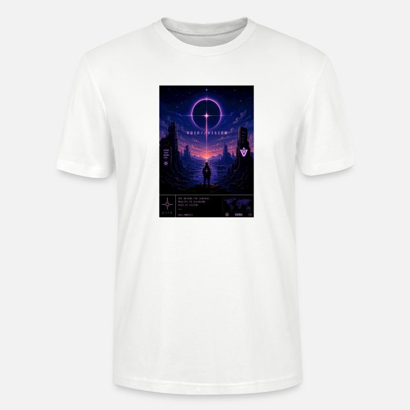 VOID//VISION – Pixel Void Dreams - Stanley/Stella Unisex Bio-T-Shirt CRAFTER - Weiß