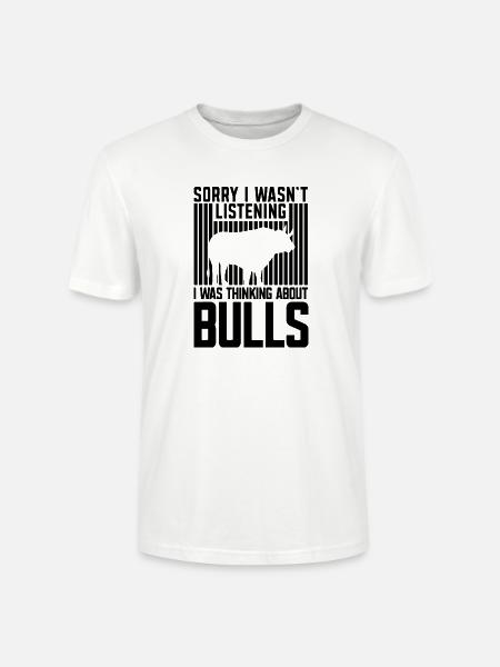 Stier Humor Spruch - Stanley/Stella Unisex Bio-T-Shirt CRAFTER - Weiß