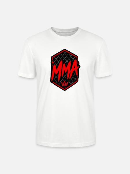 MMA Kronenmotiv Käfignetz - Stanley/Stella Unisex Bio-T-Shirt CRAFTER - Weiß