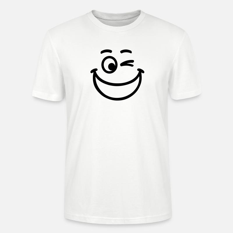 Smiley - Stanley/Stella Unisex Bio-T-Shirt CRAFTER - Weiß