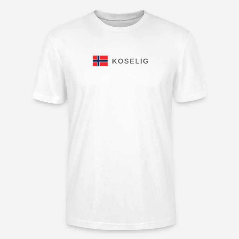 La Norvège chaleureuse - T-shirt bio CRAFTER Stanley Stella Unisexe - blanc