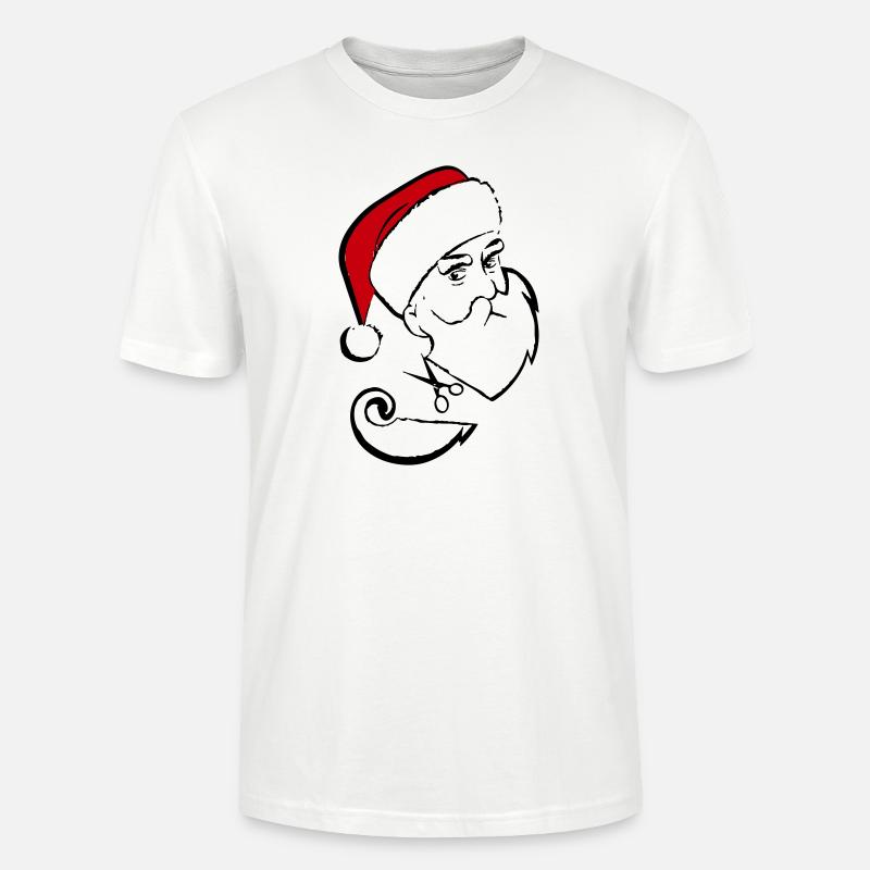 Weihnachtsmann Bart schneiden - Stanley/Stella Unisex Bio-T-Shirt CRAFTER - Weiß