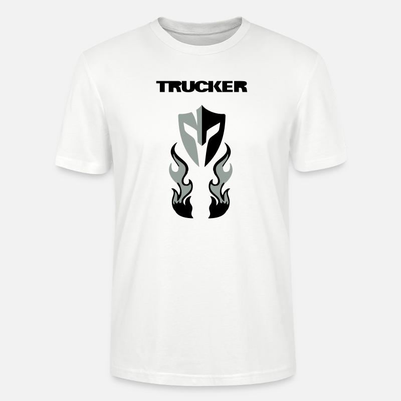 Trucker Brust - Stanley/Stella Unisex Bio-T-Shirt CRAFTER - Weiß