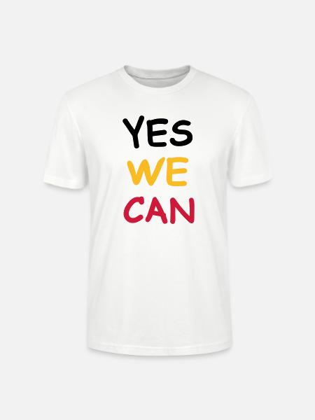 yes we can - Stanley/Stella CRAFTER Unisex Organic T-Shirt - white