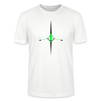 Row - Stanley/Stella CRAFTER Unisex Organic T-Shirt - white - Front - Alina (178cm) & Michal (187cm)
