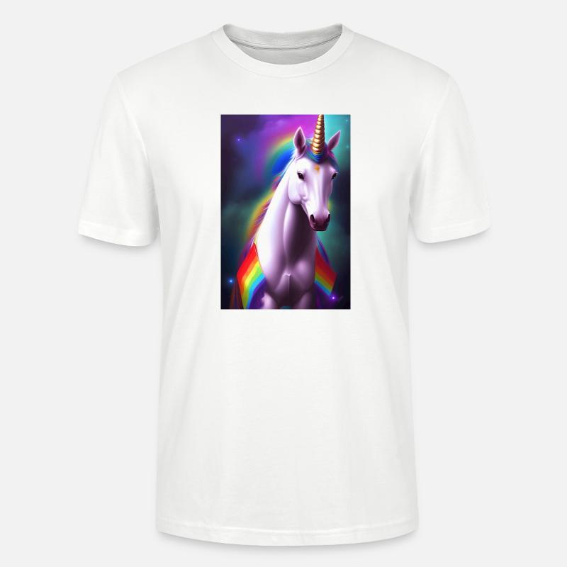 Einhorn - Stanley/Stella Unisex Bio-T-Shirt CRAFTER - Weiß