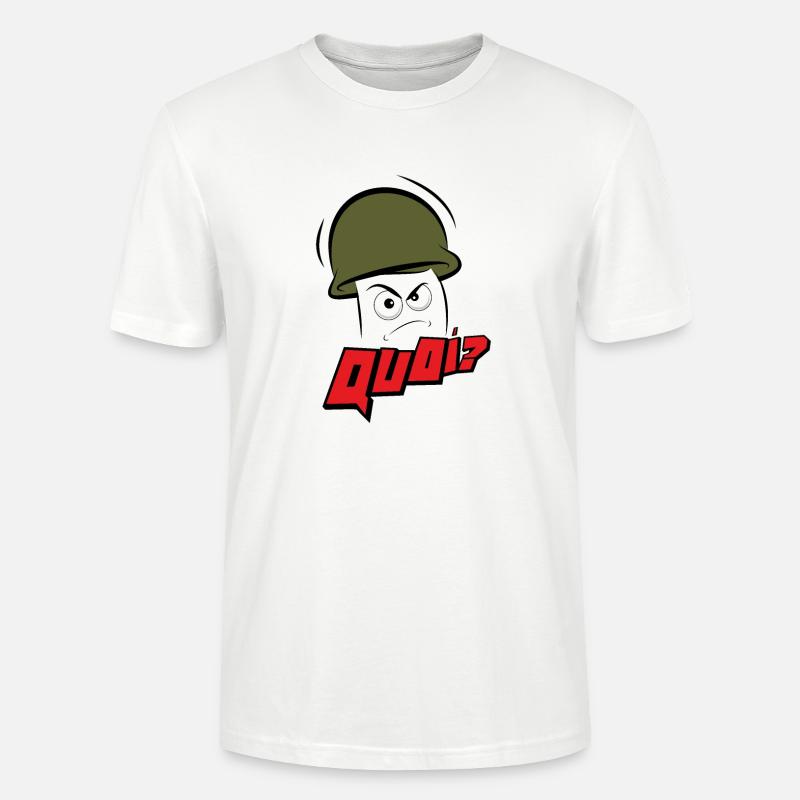 Herr Grumpy WAS, - Stanley/Stella Unisex Bio-T-Shirt CRAFTER - Weiß