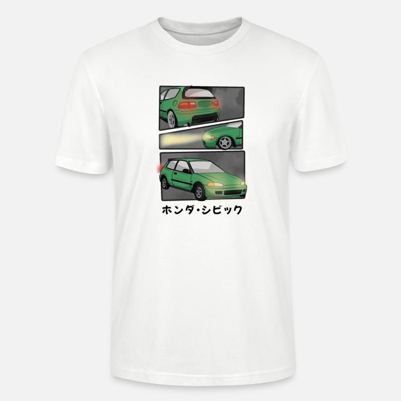 CAR COMIC / HATCHBACK - Stanley/Stella Unisex Bio-T-Shirt CRAFTER - Weiß