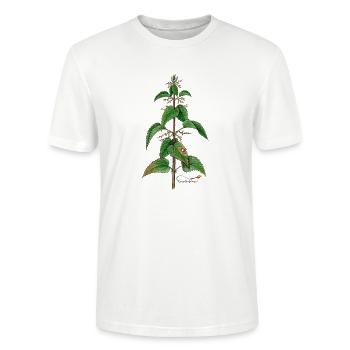 Brennnessel (Urtica dioica) - Stanley/Stella Unisex Bio-T-Shirt CRAFTER - Weiß - Vorne - Alina (178cm) & Michal (187cm)