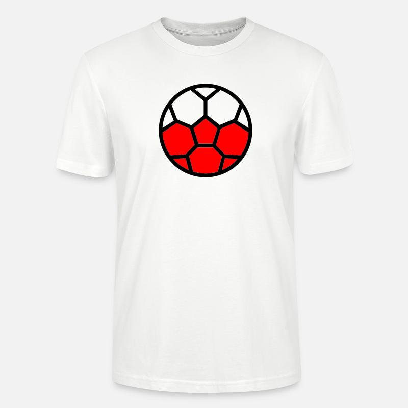  Drapeau Pologne Coupe du monde - T-shirt bio CRAFTER Stanley Stella Unisexe - blanc