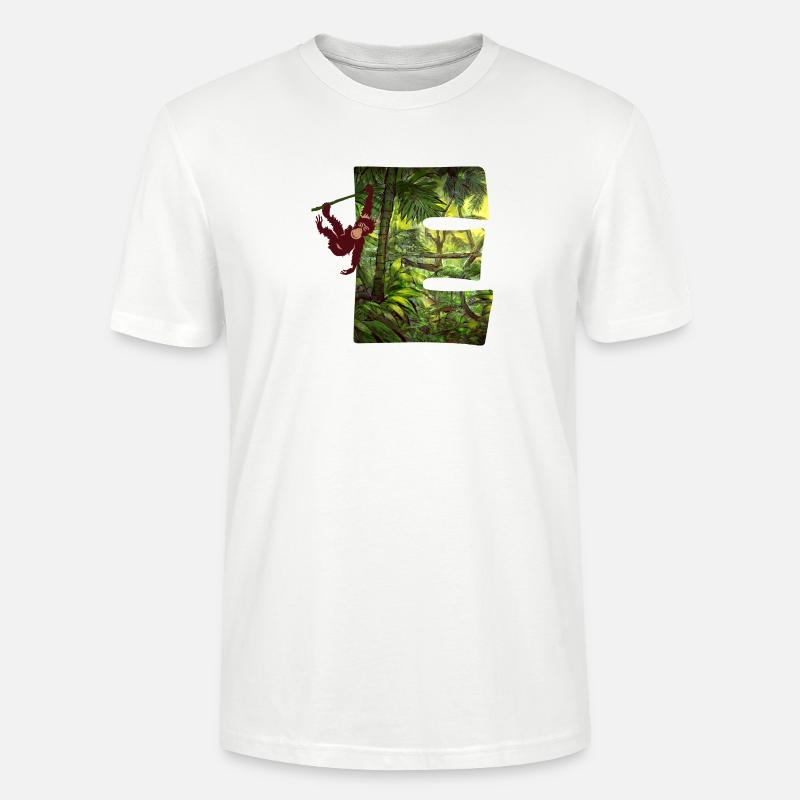 jungle avec affe e - T-shirt bio CRAFTER Stanley Stella Unisexe - blanc