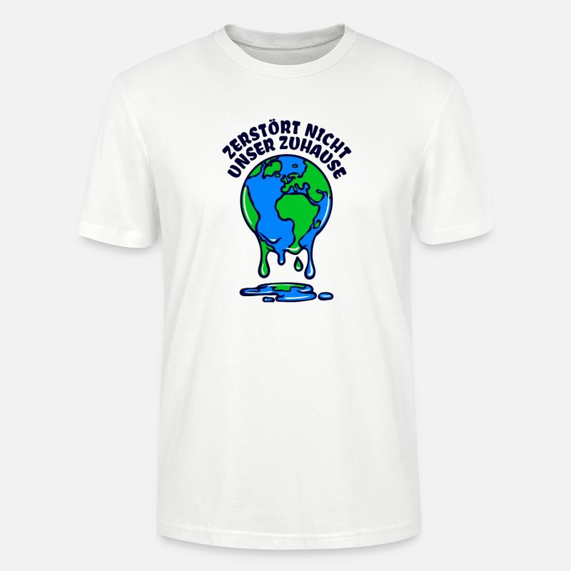 Umwelt Mutter Erde Umweltschutz Statement - Stanley/Stella Unisex Bio-T-Shirt CRAFTER - Weiß
