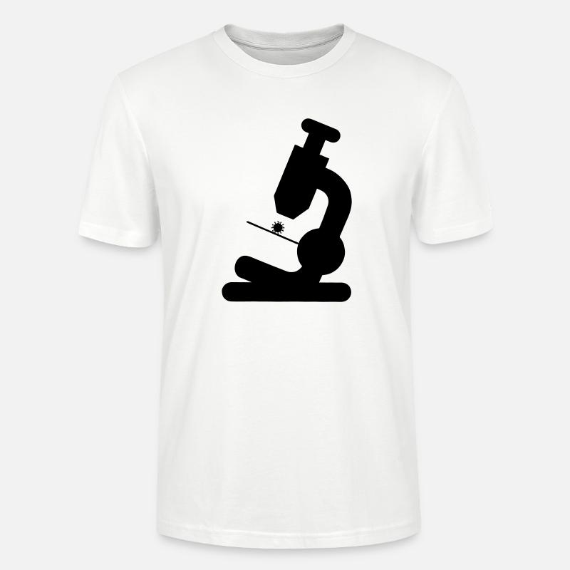 Microscope - T-shirt bio CRAFTER Stanley Stella Unisexe - blanc