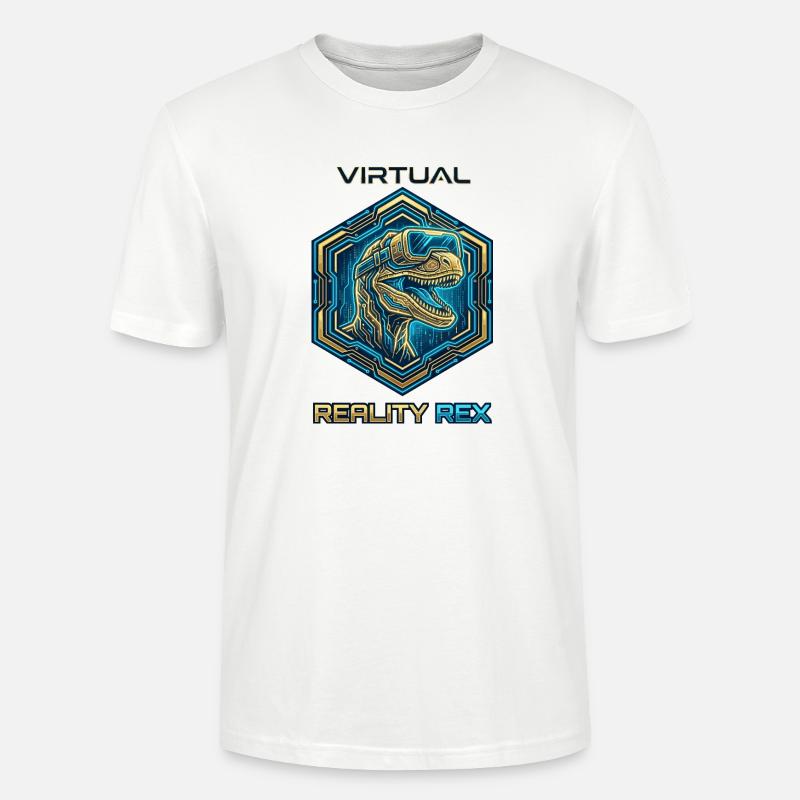 Virtual Reality Rex Dino - Stanley/Stella Unisex Bio-T-Shirt CRAFTER - Weiß