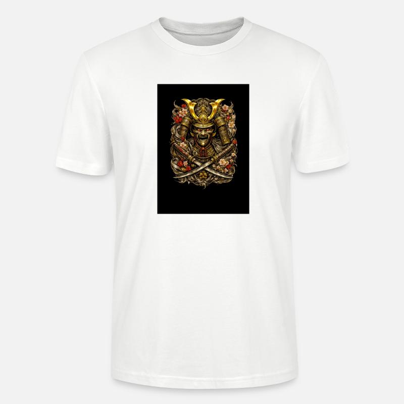 Samurai-Blütenhelm - Stanley/Stella Unisex Bio-T-Shirt CRAFTER - Weiß