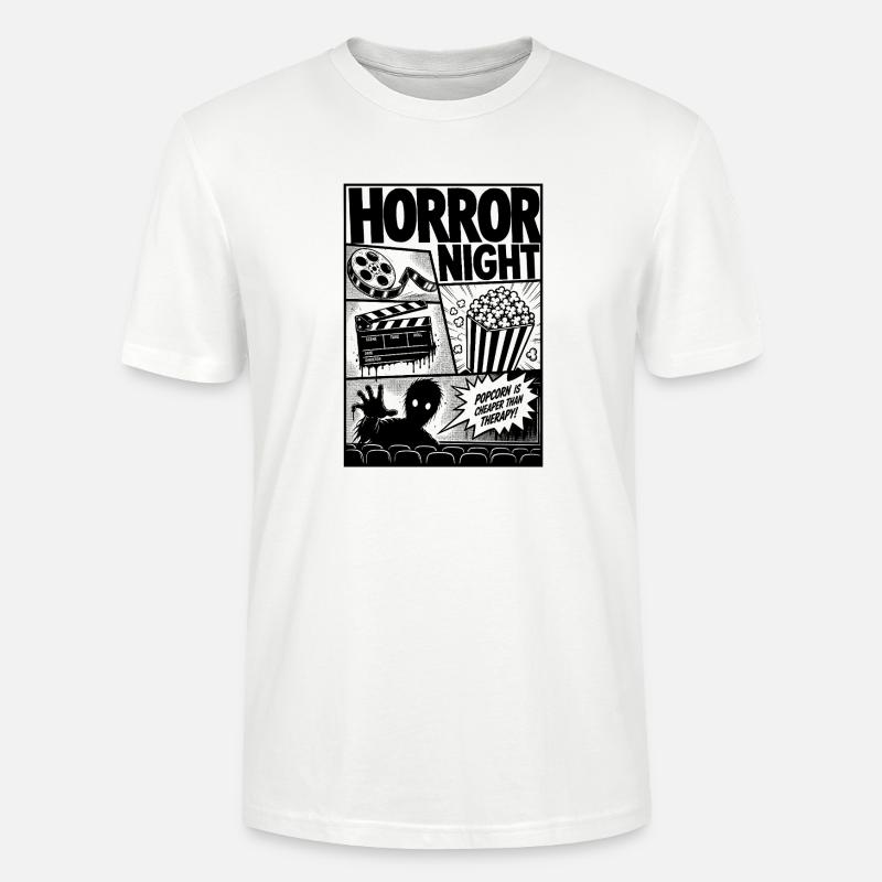 Horror Kino Zombie Comic - Stanley/Stella Unisex Bio-T-Shirt CRAFTER - Weiß