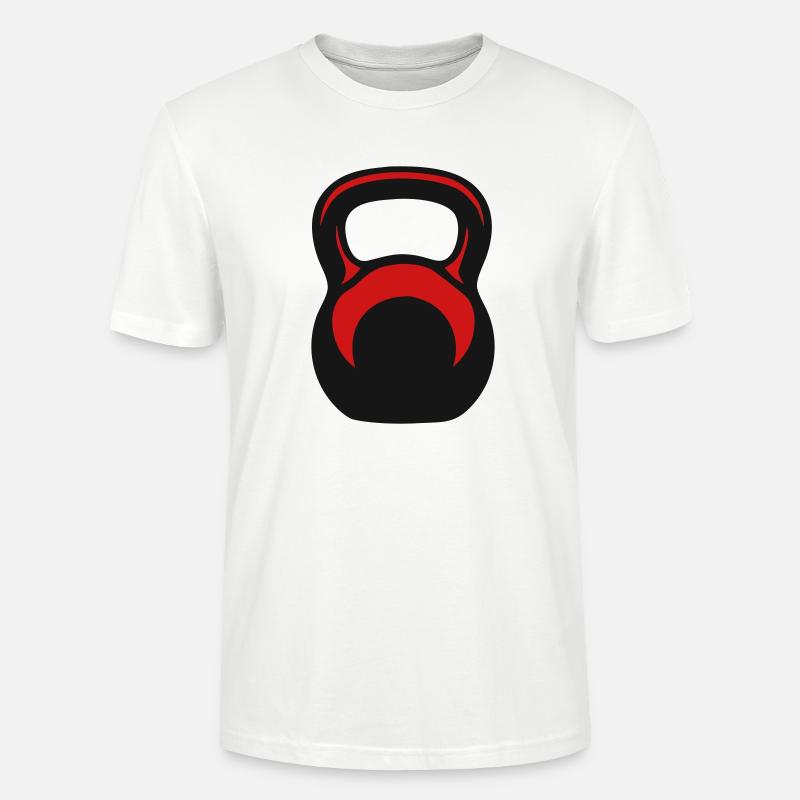 Kettlebell Kettlebell Vector - T-shirt bio CRAFTER Stanley Stella Unisexe - blanc
