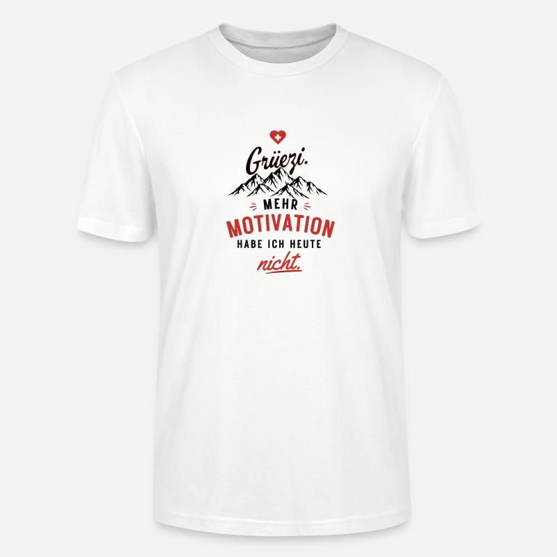 Motivation nicht – Herzrot Script - Stanley/Stella Unisex Bio-T-Shirt CRAFTER - Weiß