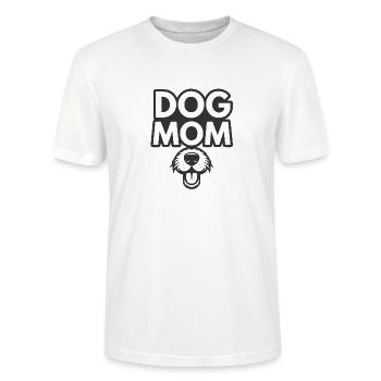 HundeMama - Dog-Mom with fluffy dog snout - Stanley/Stella CRAFTER Unisex Organic T-Shirt - white - Front - Alina (178cm) & Michal (187cm)