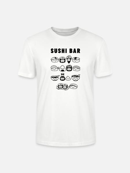 Kawaii Sushi Parade - Stanley/Stella Unisex Bio-T-Shirt CRAFTER - Weiß