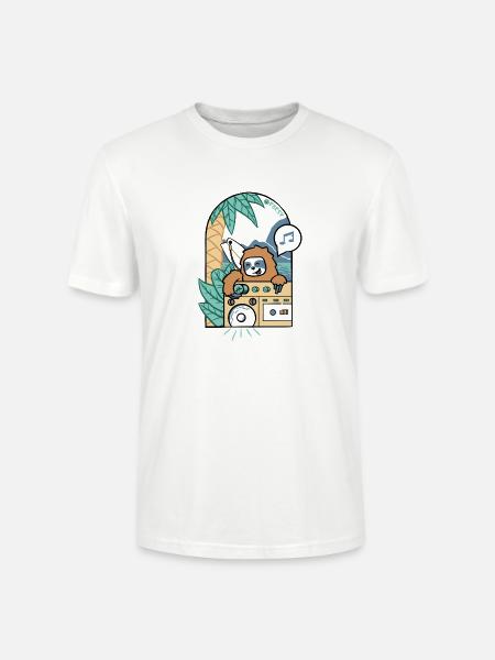 Faulheit pumpt Fettschläge an der Küste - Stanley/Stella Unisex Bio-T-Shirt CRAFTER - Weiß