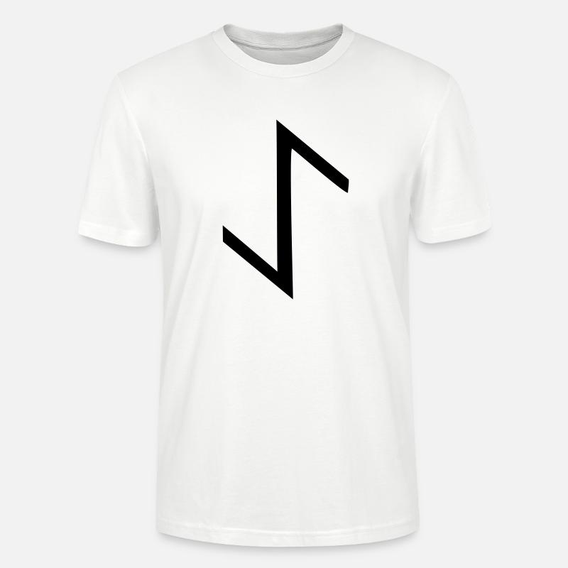 rune eihwaz,eoh - Stanley/Stella Unisex Bio-T-Shirt CRAFTER - Weiß