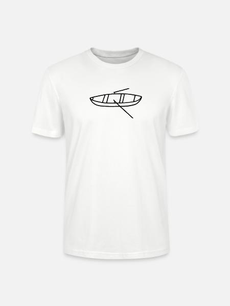 Rowboat - rowing - Stanley/Stella CRAFTER Unisex Organic T-Shirt - white