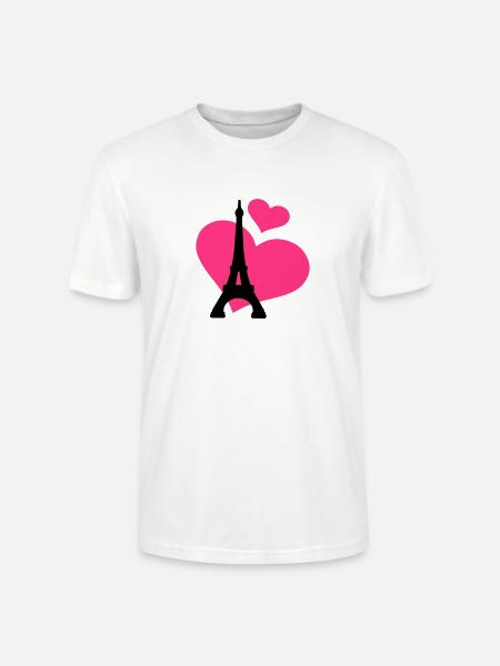Eiffel Tower Paris - Stanley/Stella CRAFTER Unisex Organic T-Shirt - white