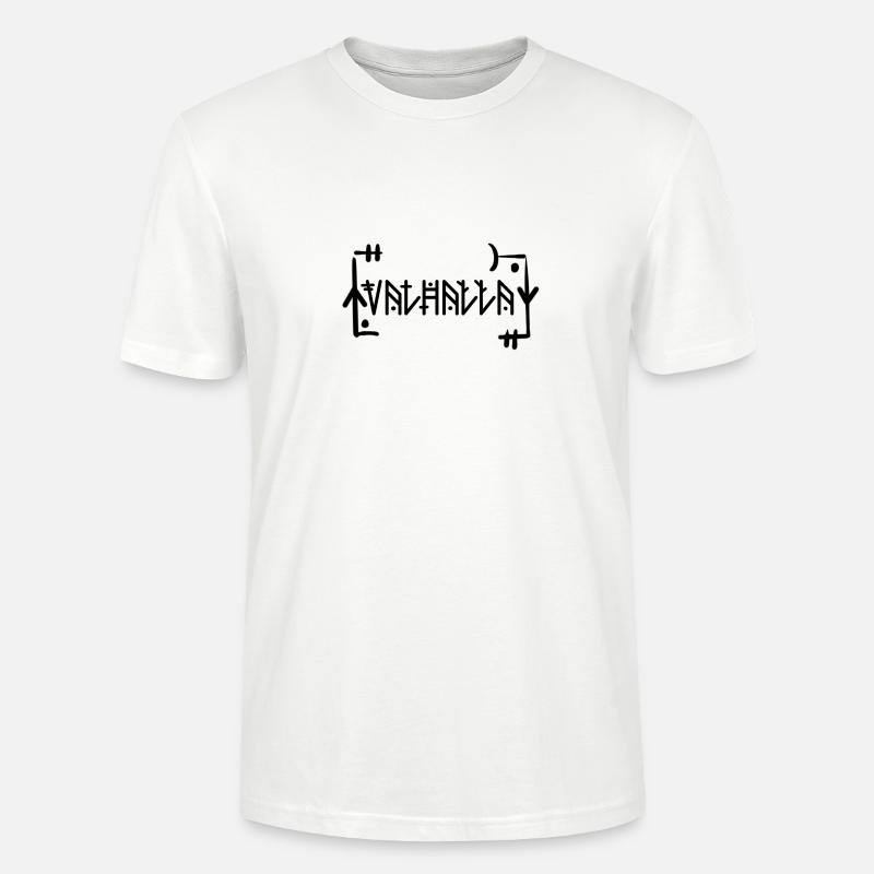 Valhalla Wikinger Runen Design - Stanley/Stella Unisex Bio-T-Shirt CRAFTER - Weiß