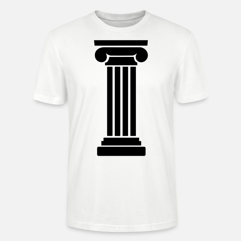 Griechische Säule - Stanley/Stella Unisex Bio-T-Shirt CRAFTER - Weiß