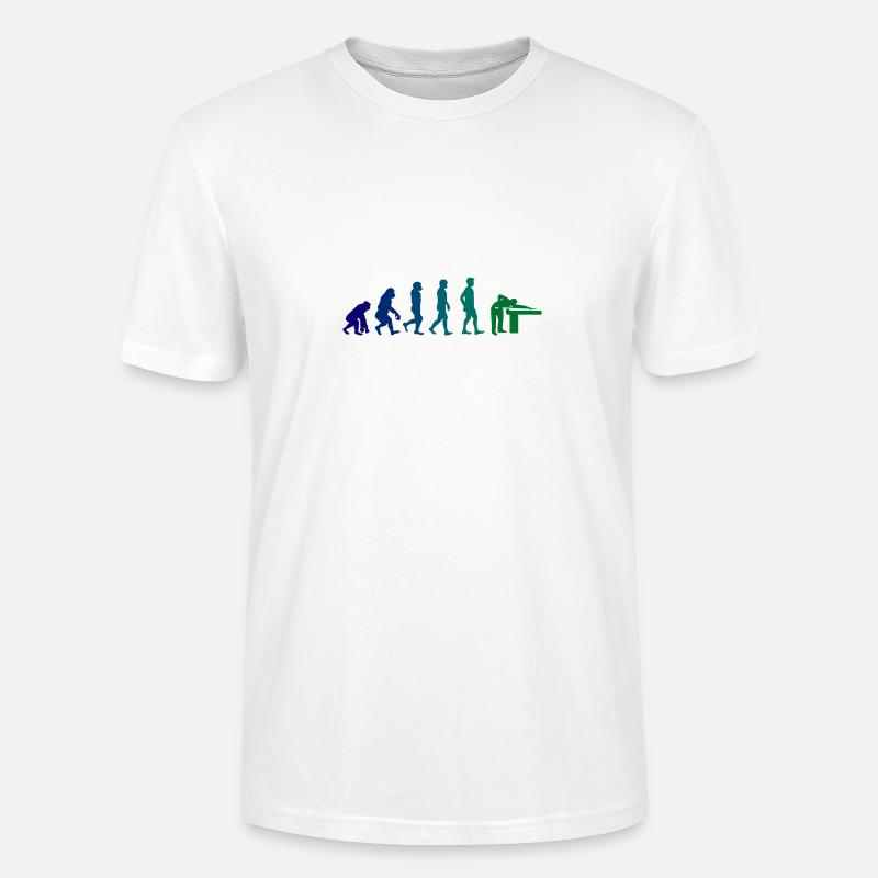 Développement du billard - T-shirt bio CRAFTER Stanley Stella Unisexe - blanc