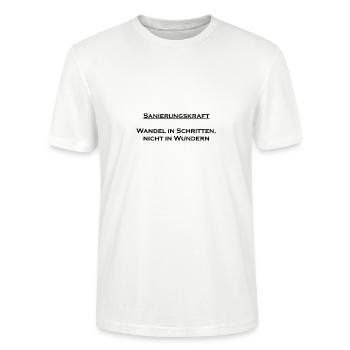 Sanierungskraft - Stanley/Stella Unisex Bio-T-Shirt CRAFTER - Weiß - Vorne - Alina (178cm) & Michal (187cm)