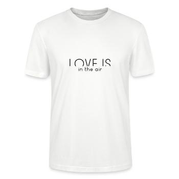 Love is in the Air | Love is in the air - Stanley/Stella CRAFTER Unisex Organic T-Shirt - white - Front - Alina (178cm) & Michal (187cm)
