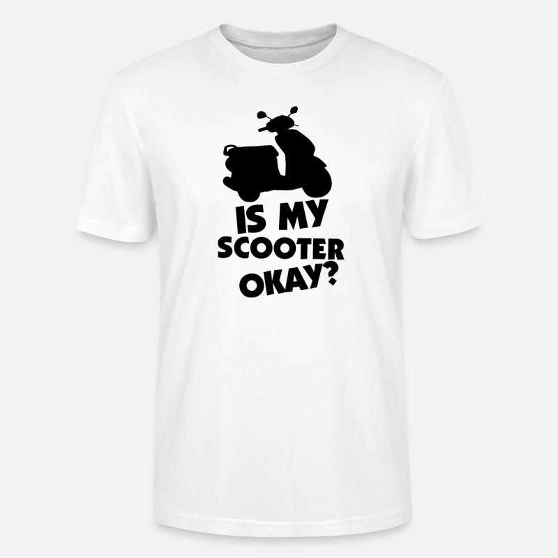 E-Scooter Roller Scooter - Stanley/Stella Unisex Bio-T-Shirt CRAFTER - Weiß