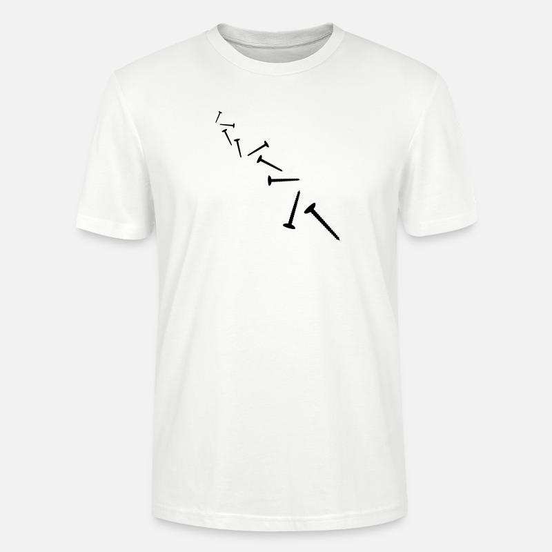 Screws Pattern - T-shirt bio CRAFTER Stanley Stella Unisexe - blanc