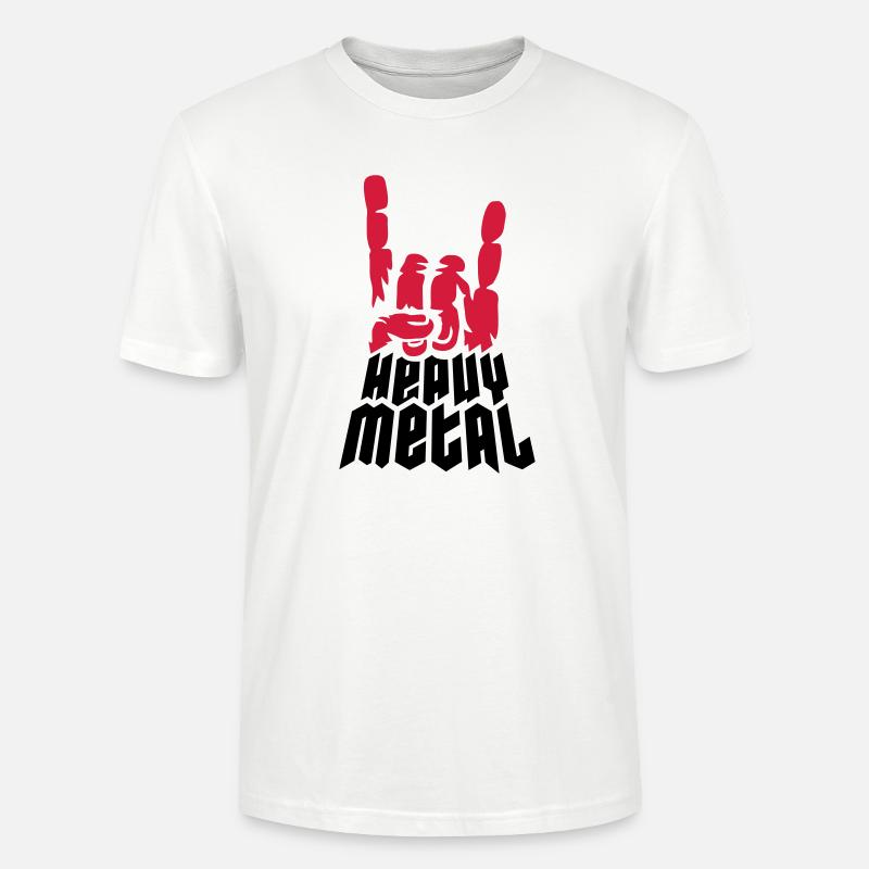 Cool Logo Heavy Metal - Stanley/Stella Unisex Bio-T-Shirt CRAFTER - Weiß