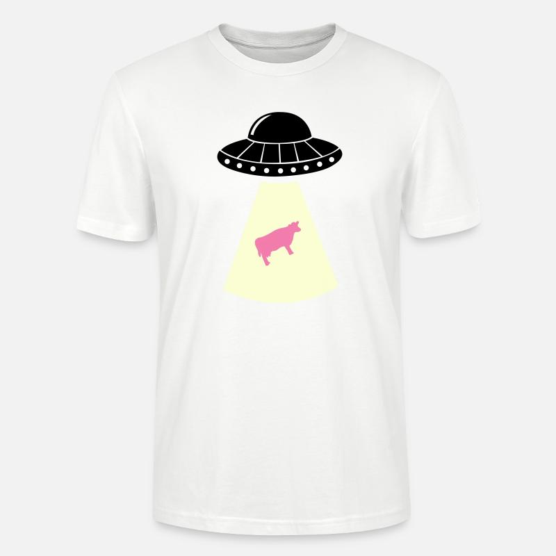 ufo kuh - Stanley/Stella Unisex Bio-T-Shirt CRAFTER - Weiß