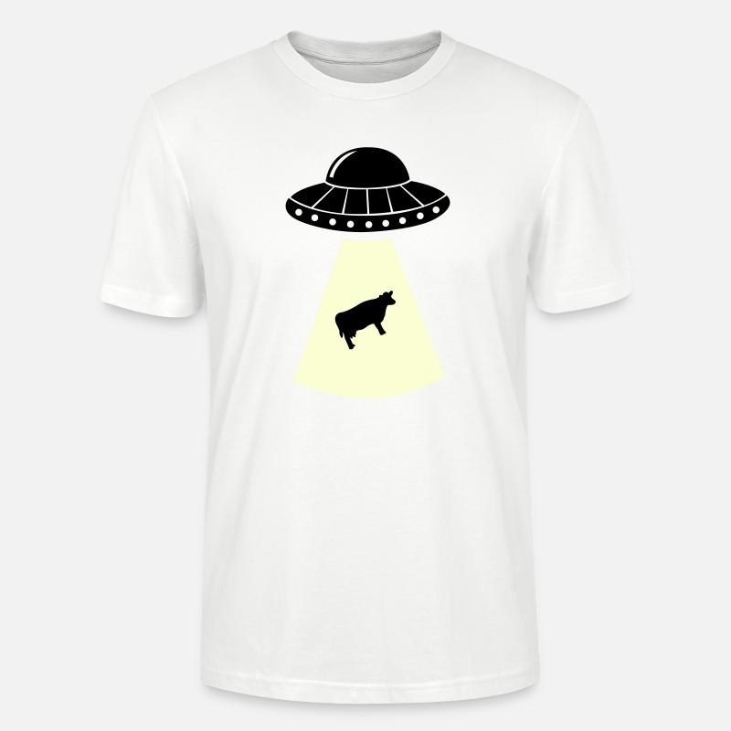 ufo kuh - Stanley/Stella Unisex Bio-T-Shirt CRAFTER - Weiß