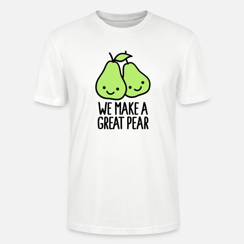 We make a great pear - Stanley/Stella Unisex Bio-T-Shirt CRAFTER - Weiß