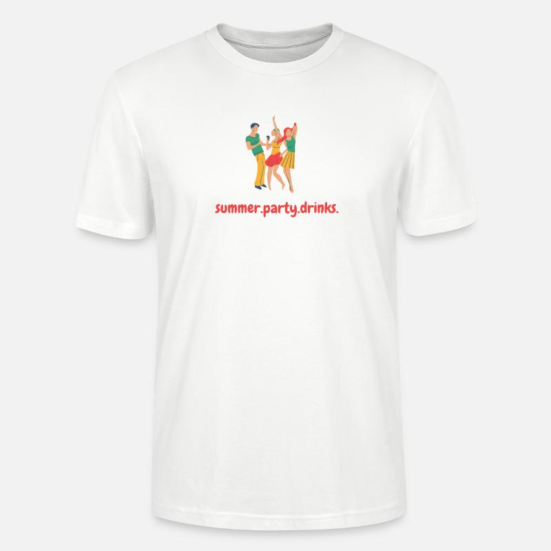 Été.fête.boissons - T-shirt bio CRAFTER Stanley Stella Unisexe - blanc