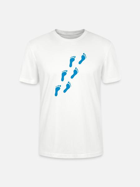 Füße - Stanley/Stella Unisex Bio-T-Shirt CRAFTER - Weiß