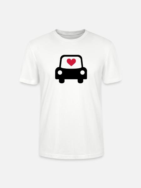 Auto Herz - Stanley/Stella Unisex Bio-T-Shirt CRAFTER - Weiß