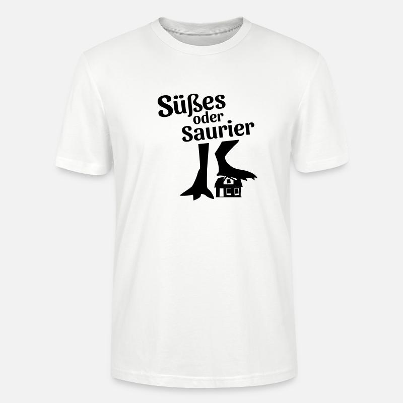 Süßes oder Saurier - Stanley/Stella Unisex Bio-T-Shirt CRAFTER - Weiß