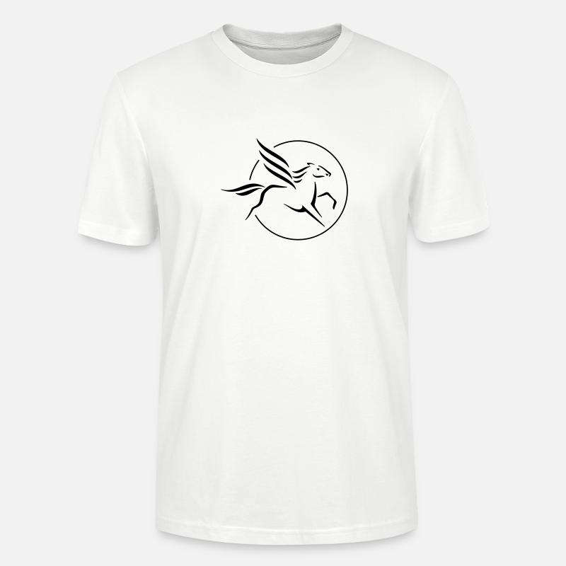 Pegasus im Kreis - Stanley/Stella Unisex Bio-T-Shirt CRAFTER - Weiß