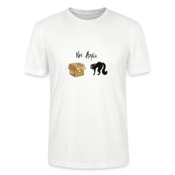 Schrödingers Katze lebt Physik Student Nerd - Stanley/Stella Unisex Bio-T-Shirt CRAFTER - Weiß - Vorne - Alina (178cm) & Michal (187cm)